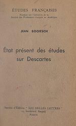 Télécharger le livre :  État présent des études sur Descartes