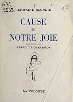 Download this eBook Cause de notre joie