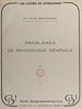 Télécharger le livre :  Problèmes de psychologie générale