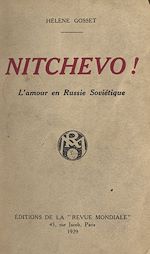 Télécharger le livre :  Nitchevo !