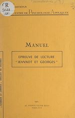 Télécharger le livre :  Épreuve de lecture Jeannot et Georges