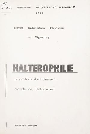 Téléchargez le livre :  Haltérophilie