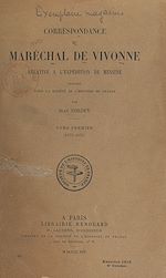 Télécharger le livre :  Correspondance du maréchal de Vivonne relative à l'expédition de Messine (1). 1674-1676