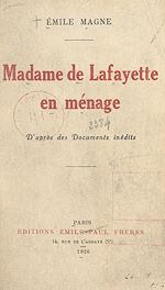 Télécharger le livre :  Madame de Lafayette en ménage