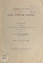 Télécharger le livre :  Éloge d'Edgard Demange