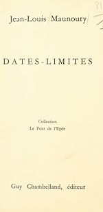 Télécharger le livre :  Dates-limites