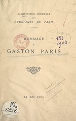 Télécharger le livre :  Hommage à Gaston Paris, 14 mai 1903