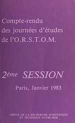 Télécharger le livre :  Compte-rendu des journées d'études de l'O.R.S.T.O.M.
