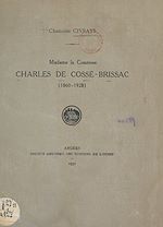 Télécharger le livre :  Madame la comtesse Charles de Cossé-Brissac, 1860-1928