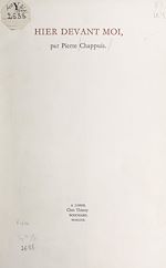 Télécharger le livre :  Hier devant moi