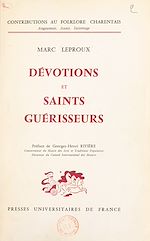 Télécharger le livre :  Dévotions et saints guérisseurs