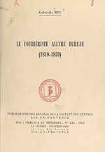 Télécharger le livre :  Le fouriériste Allyre Bureau, 1810-1859