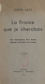 Télécharger le livre :  La France que je cherchais