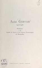 Télécharger le livre :  André Gervais, 1918-1966