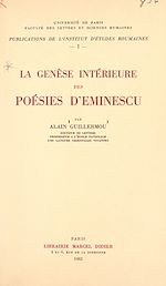 Télécharger le livre :  La genèse intérieure des poésies d'Eminescu