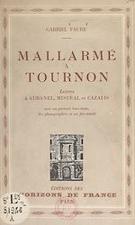 Télécharger le livre :  Mallarmé à Tournon