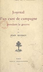 Télécharger le livre :  Journal d'un curé de campagne pendant la guerre