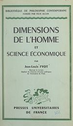 Télécharger le livre :  Dimensions de l'homme et science économique
