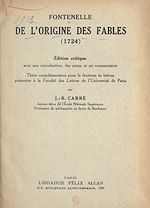 Télécharger le livre :  Fontenelle : de l'origine des fables (1724)