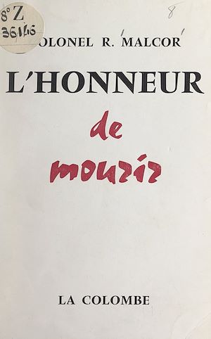 Téléchargez le livre :  L'honneur de mourir