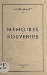 Télécharger le livre :  Mémoires et souvenirs