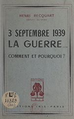 Télécharger le livre :  3 septembre 1939 : la guerre...