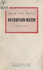 Télécharger le livre :  Un certain matin