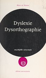 Télécharger le livre :  Dyslexie, dysorthographie