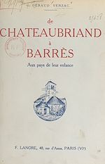 Télécharger le livre :  De Chateaubriand à Barrès