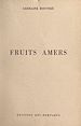 Télécharger le livre :  Fruits amers