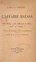 Télécharger le livre :  L'affaire Balssa