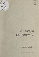 Télécharger le livre :  Je boirai tranquille