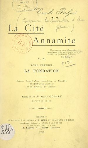 Téléchargez le livre :  La cité annamite (1). La fondation