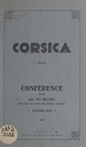 Téléchargez le livre :  Corsica