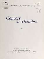 Télécharger le livre :  Concert de chambre