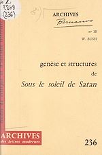 Télécharger le livre :  Genèse et structures de "Sous le soleil de Satan" d'après le manuscrit Bodmer
