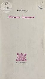 Télécharger le livre :  Discours inaugural