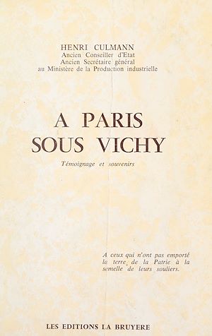 Téléchargez le livre :  À Paris sous Vichy