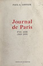 Télécharger le livre :  Journal de Paris d'un exilé (1924-1939)