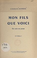 Télécharger le livre :  Mon fils que voici