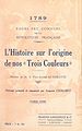 Télécharger le livre :  1789, pages peu connues de la Révolution française : l'histoire sur l'origine de nos "Trois couleurs"