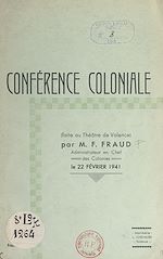 Télécharger le livre :  Conférence coloniale