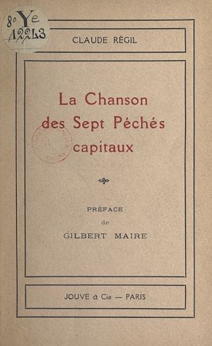 Téléchargez le livre :  La chanson des sept Péchés capitaux