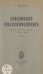 Télécharger le livre :  Chroniques villefranchoises