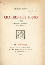 Télécharger le livre :  Charmes des jours