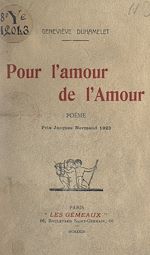 Télécharger le livre :  Pour l'amour de l'amour