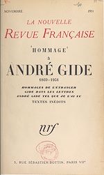 Télécharger le livre :  Hommage à André Gide, 1869-1951