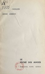 Télécharger le livre :  Le péché des anges