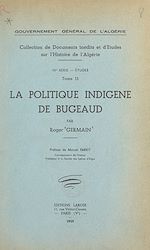 Télécharger le livre :  La politique indigène de Bugeaud