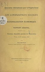 Télécharger le livre :  Les conséquences sociales de la rationalisation économique